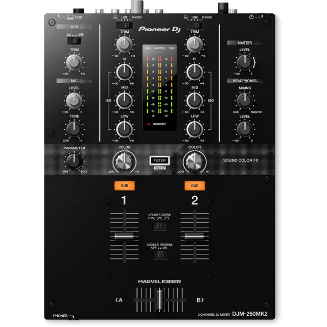 Pioneer DJM-250MK2 2 Channel Magvel Crossfader Mixer