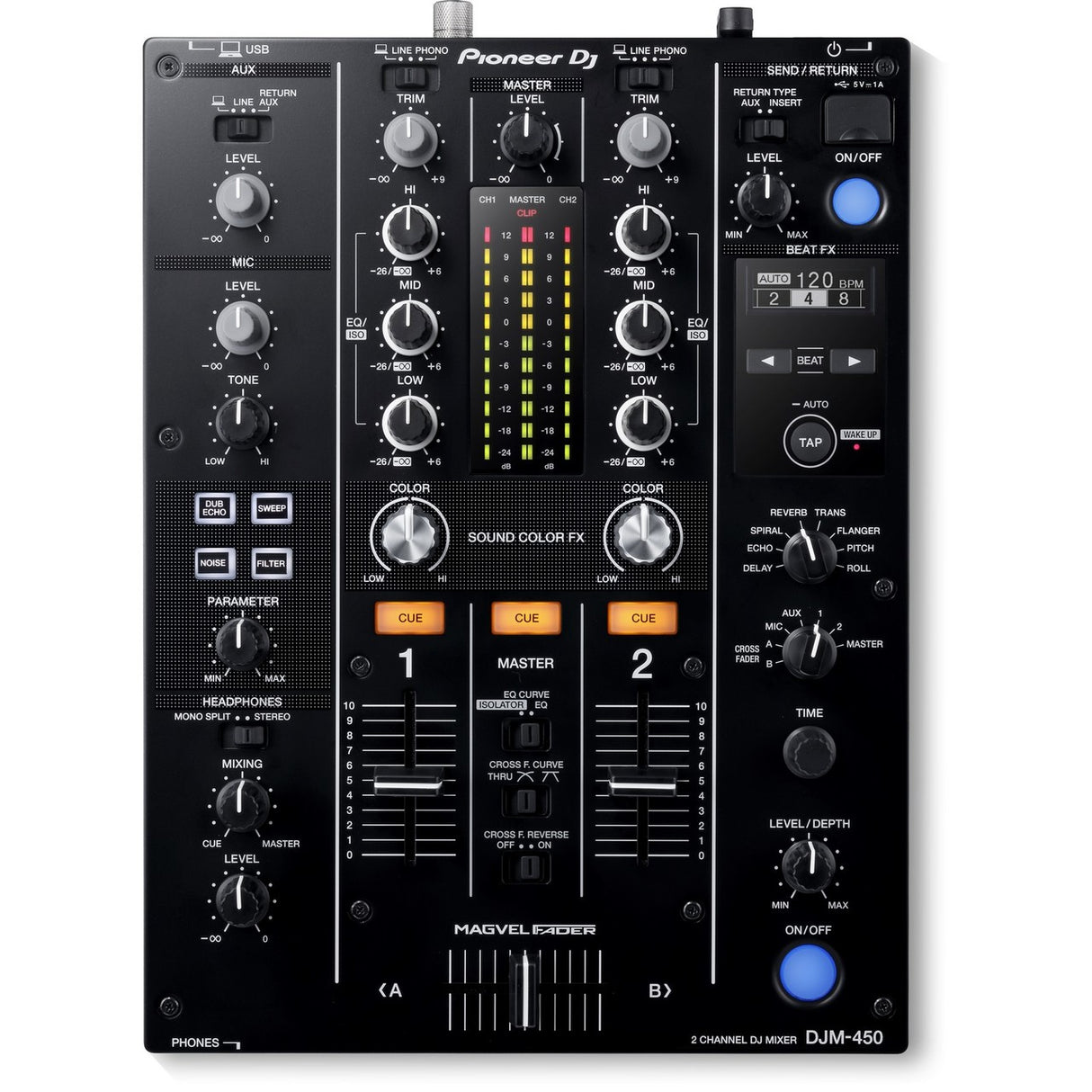 Pioneer DJM-450 2 Channel Magvel Fader Mixer