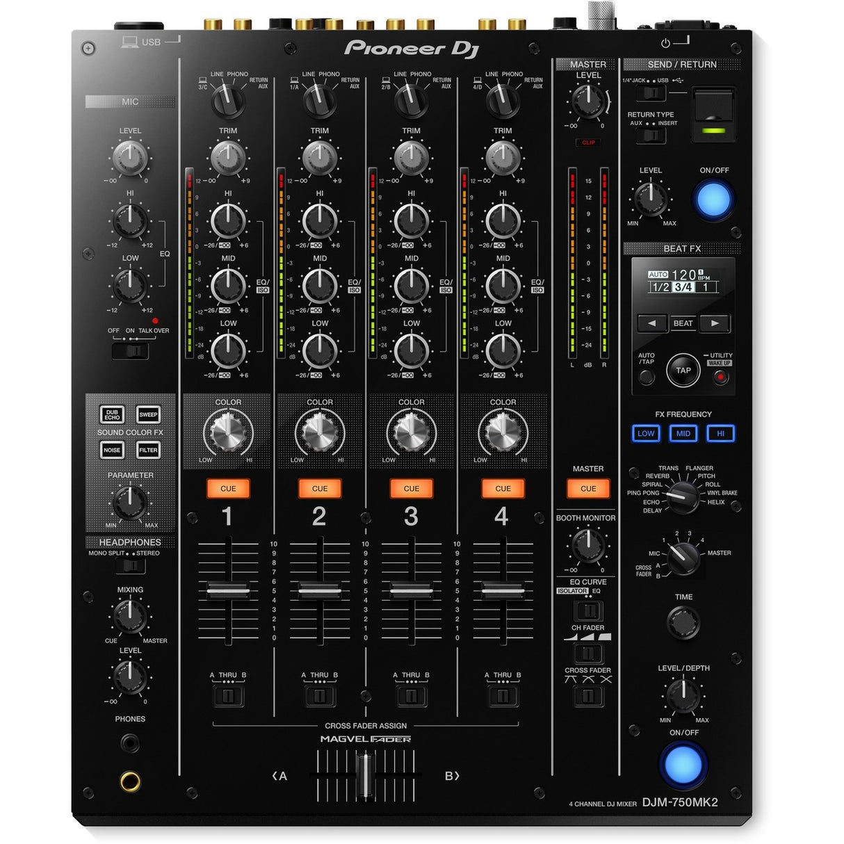 Pioneer DJM-750MK2 | 4 Channel Mixer with Club DNA