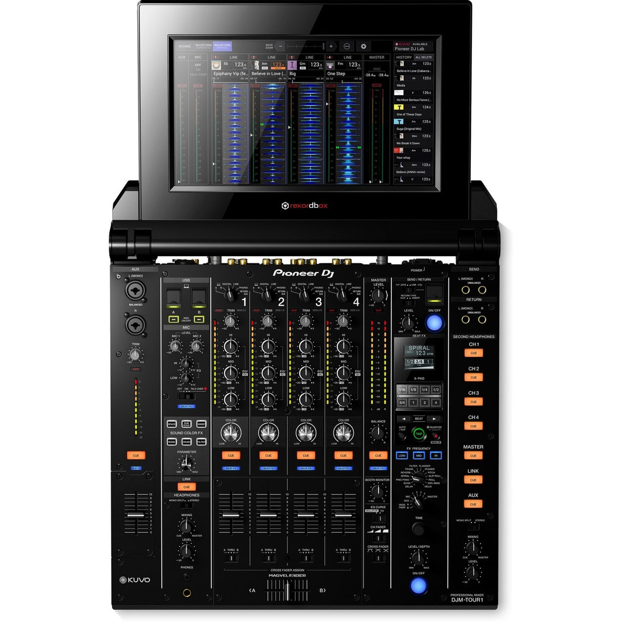 Pioneer DJM-TOUR1 Foldout Touch Screen 4 Channel TOUR Digital Mixer