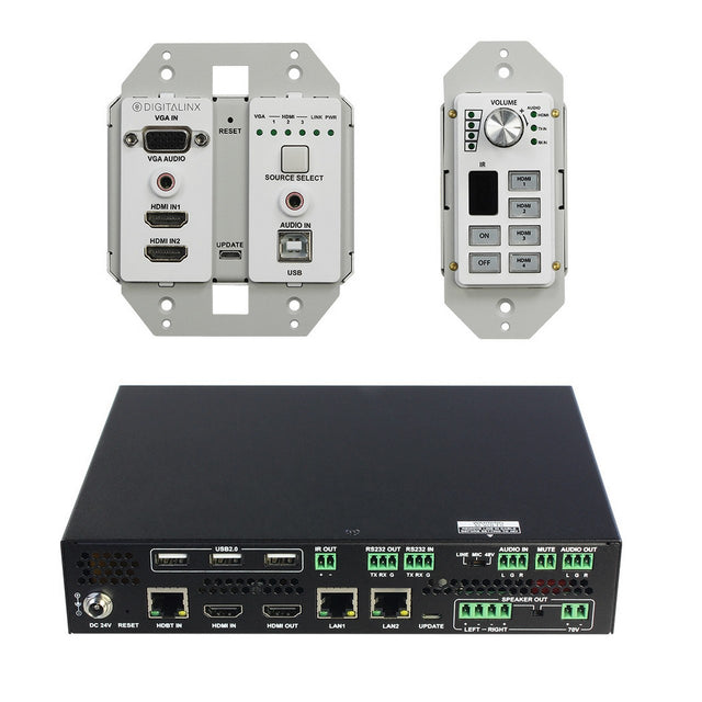 DigitaLinx DL-ARK-3H1VC 4K 10.2G 4 x 1 HDBaseT Advanced Room Kit