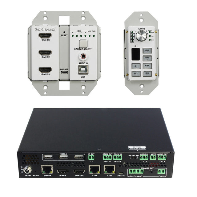 DigitaLinx DL-ARK-4HC 4K 10.2 4 x 1 HDBaseT Advanced Room Kit