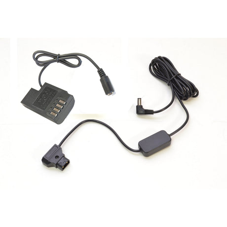 Bescor DMWBLF19DTAP Panasonic Style Battery Coupler and D-Tap Adapter Kit