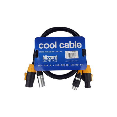 Blizzard Lighting DMX5PCT-3 powerCON TRUE1 Compatible Male to Female Cable 3 Foot