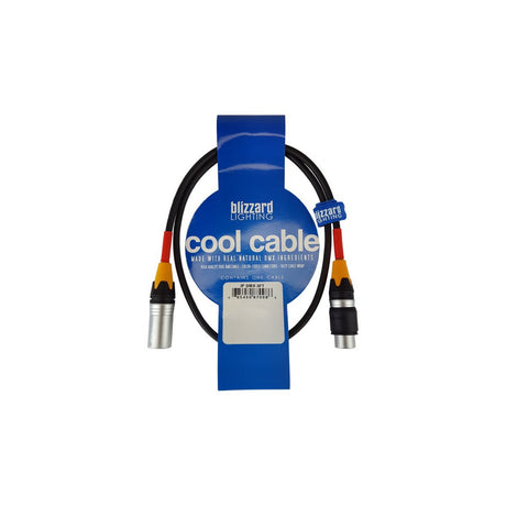 Blizzard Lighting DMX-IP-3Q Weatherproof 3-Pin XLR Male to XLR Female DMX Cable 3-Feet