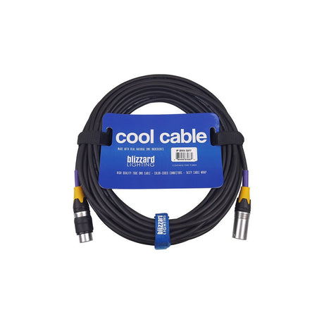 Blizzard Lighting DMX-IP-50Q Weatherproof 3-Pin XLR Male to XLR Female DMX Cable 50-Feet