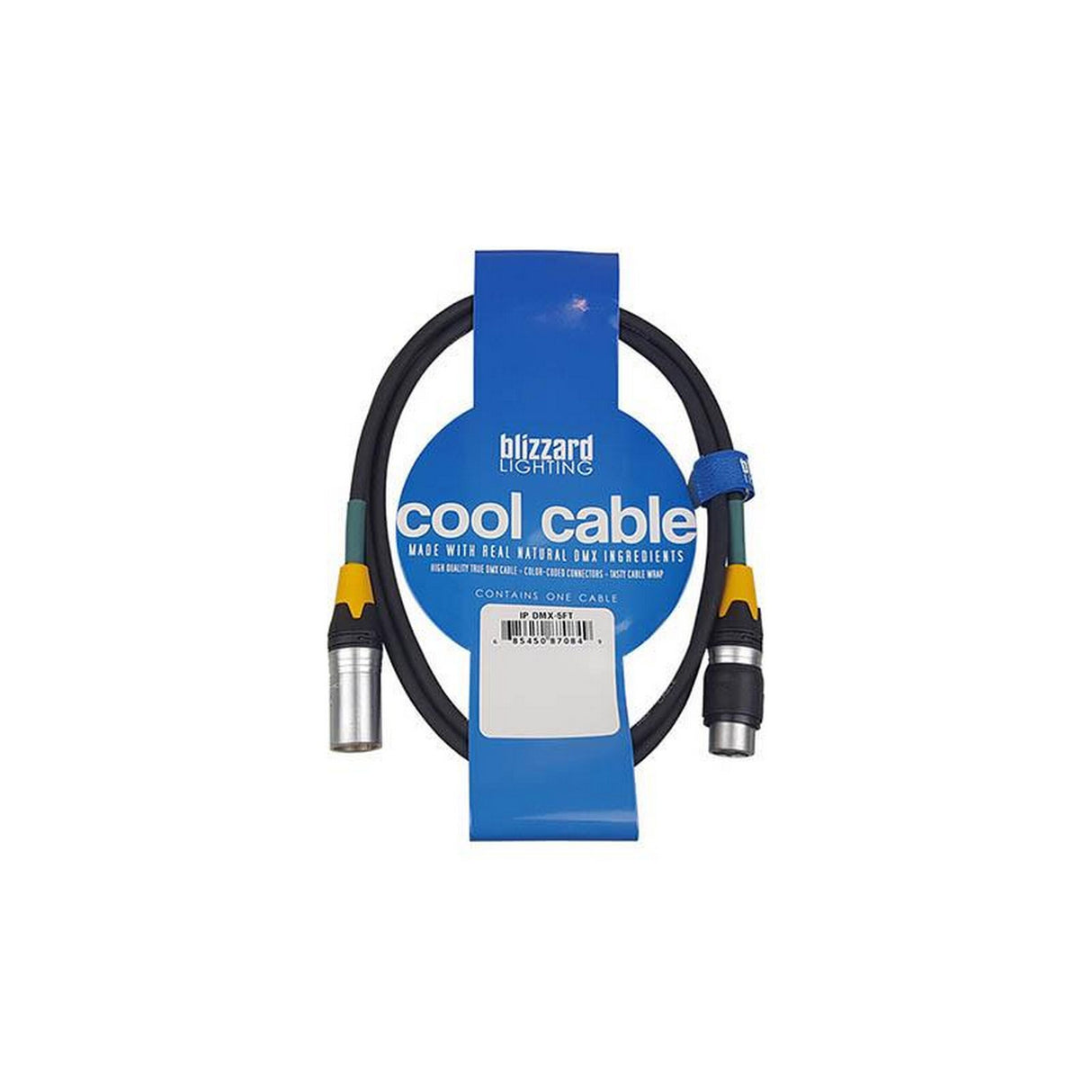 Blizzard Lighting DMX-IP-5Q Weatherproof 3-Pin XLR Male to XLR Female DMX Cable 5-Feet