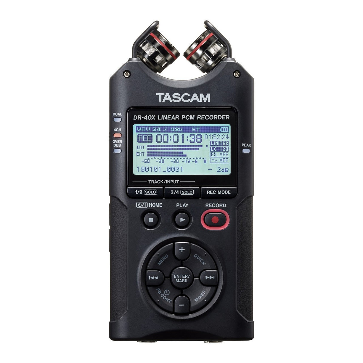 Tascam DR-40X Four Track Digital Audio Recorder and USB Audio Interface