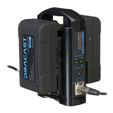Dracast DR90S2CK Dual Charger with Two 90Wh V-Mount Batteries