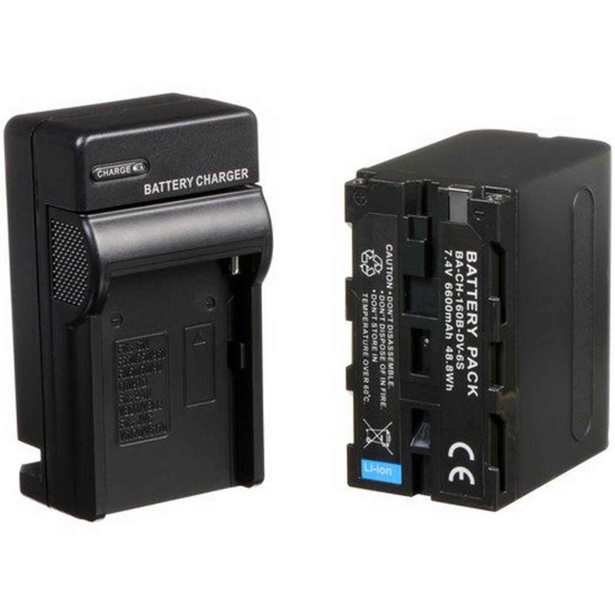 Dracast DRBK2NPF2CH6 2x NP-F 6600mAh Batteries and 2 Chargers Kit