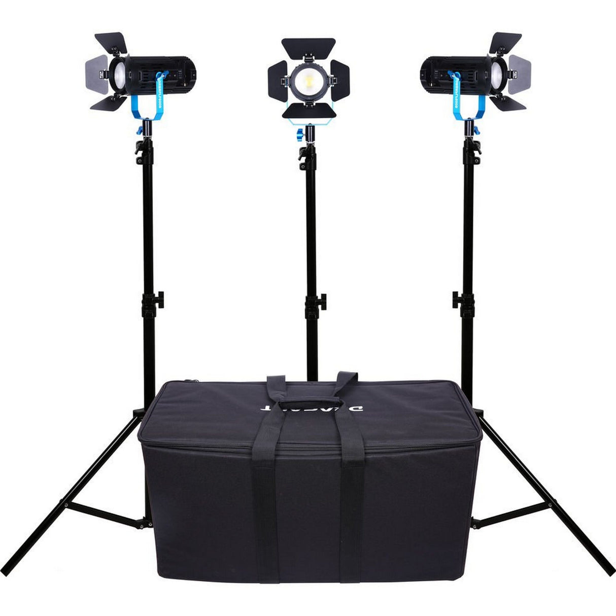 Dracast DRBR600B3LSK Boltray LED600 Plus Bi-Color 3 Light Kit with Nylon Padded Travel Case