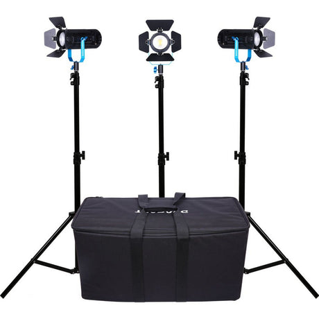 Dracast DRBR600B3LSK Boltray LED600 Plus Bi-Color 3 Light Kit with Nylon Padded Travel Case