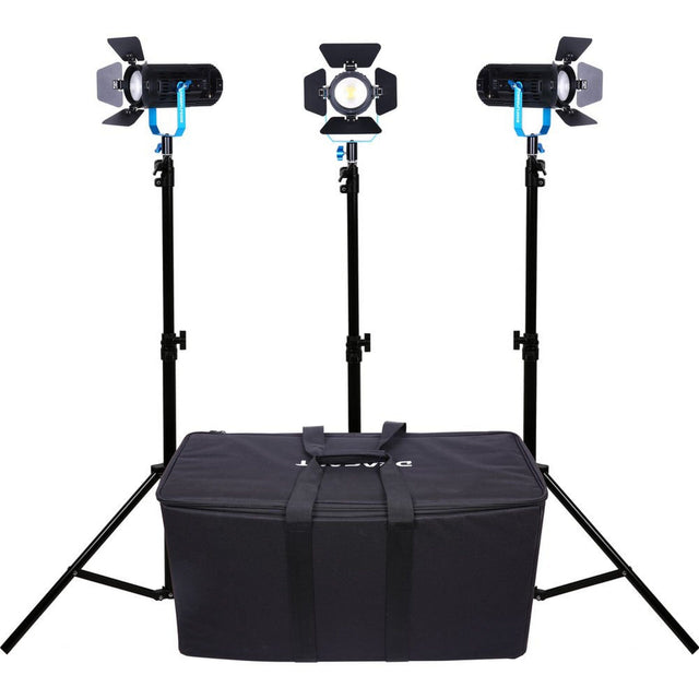 Dracast DRBR600B3LSK Boltray LED600 Plus Bi-Color 3 Light Kit with Nylon Padded Travel Case