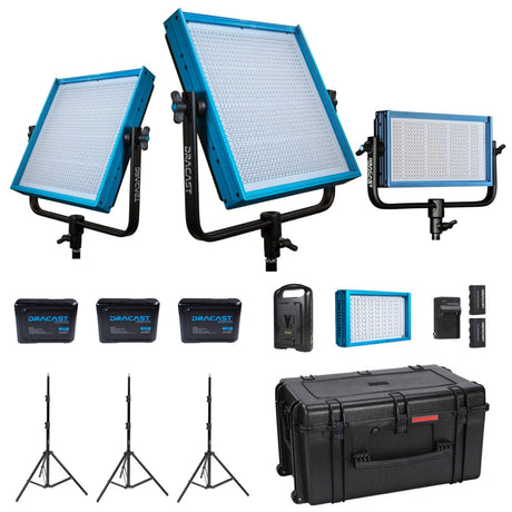 Dracast DRRPKBV Bicolor 3200K-5600K V-Mount Reporter Kit