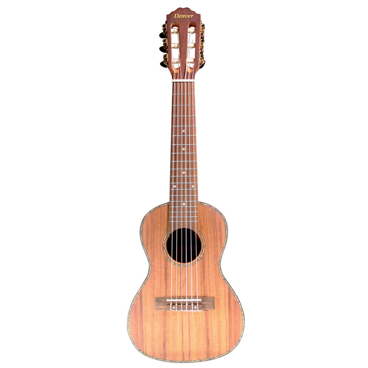 Denver DUKE-GUITALELE Denver Guitalele 6-String Ukulele with Acacia Body Gold Tuners