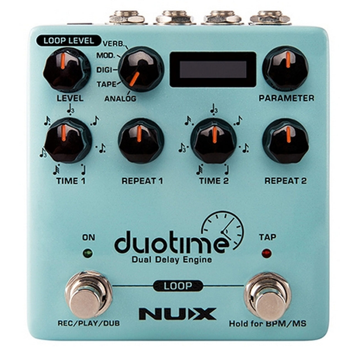 Nux DUOTIME Dual Delay Engine Stereo Delay Pedal