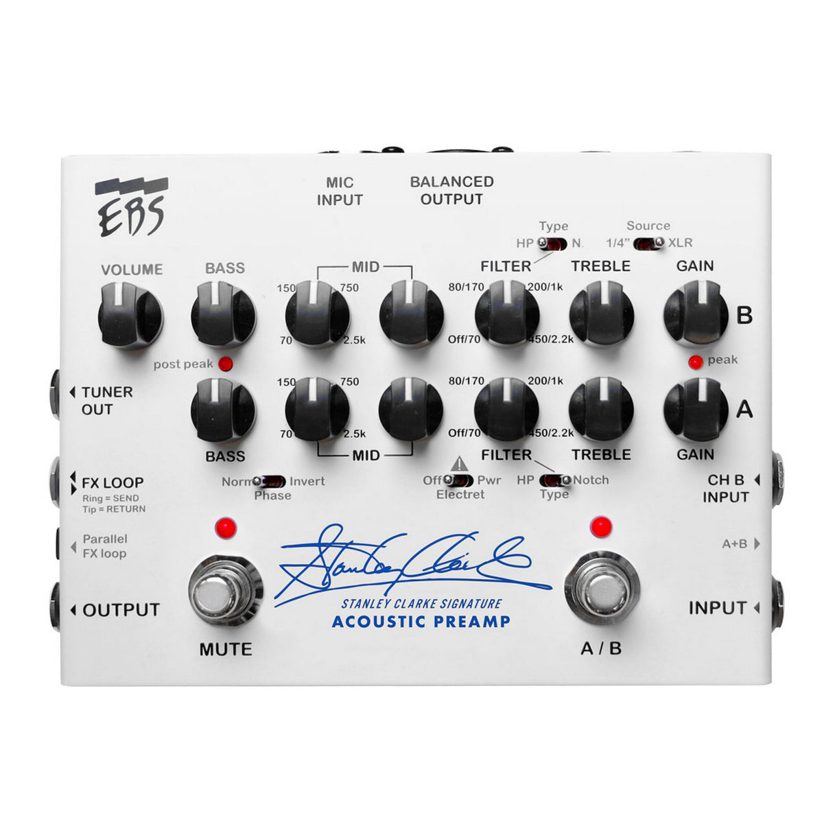 EBS Stanley Clarke Signature 2 Channel Preamp