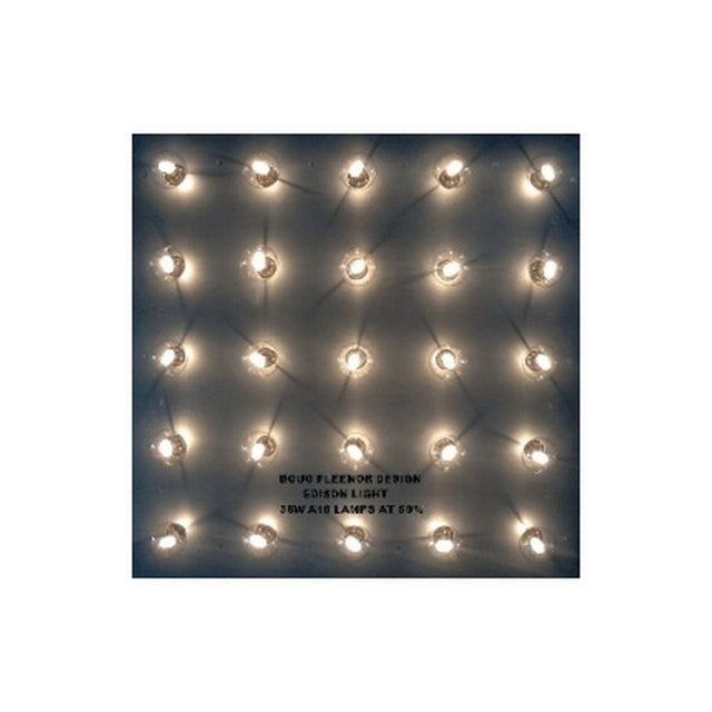 Doug Fleenor Design Edison Arrayable 25 Lamp Panel Lighting Fixture