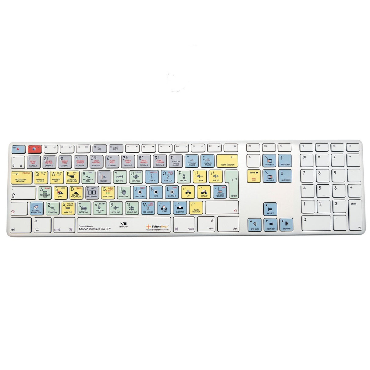 Editors Keys Dedicated Keyboard for Adobe Premiere CC Apple Shortcut Wired Keyboard