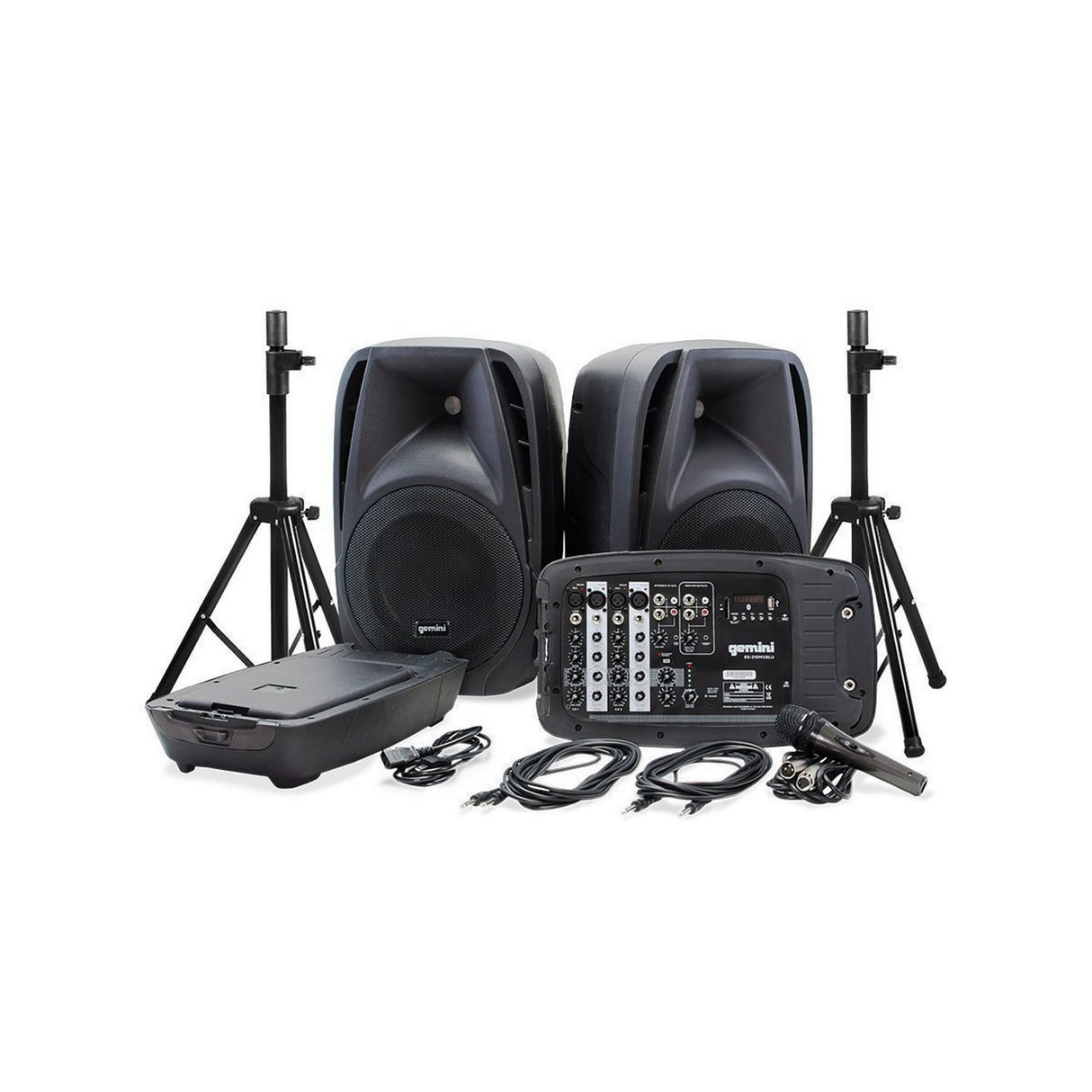 Gemini ES-210MXBLU-ST Portable PA System Pack