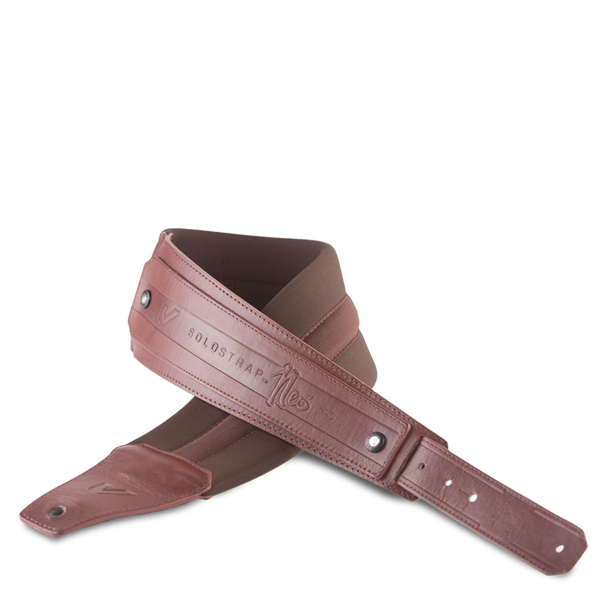 Gruv Gear Solo Strap Neo 4.0 Inch Padded Guitar Strap Brown - accessories