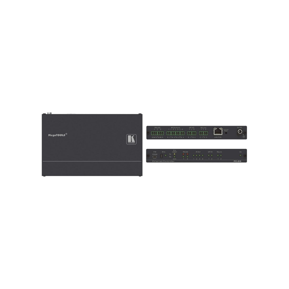 Kramer FC-28 | 10 Port Serial IR GPI/O Relay PoE Control Gateway