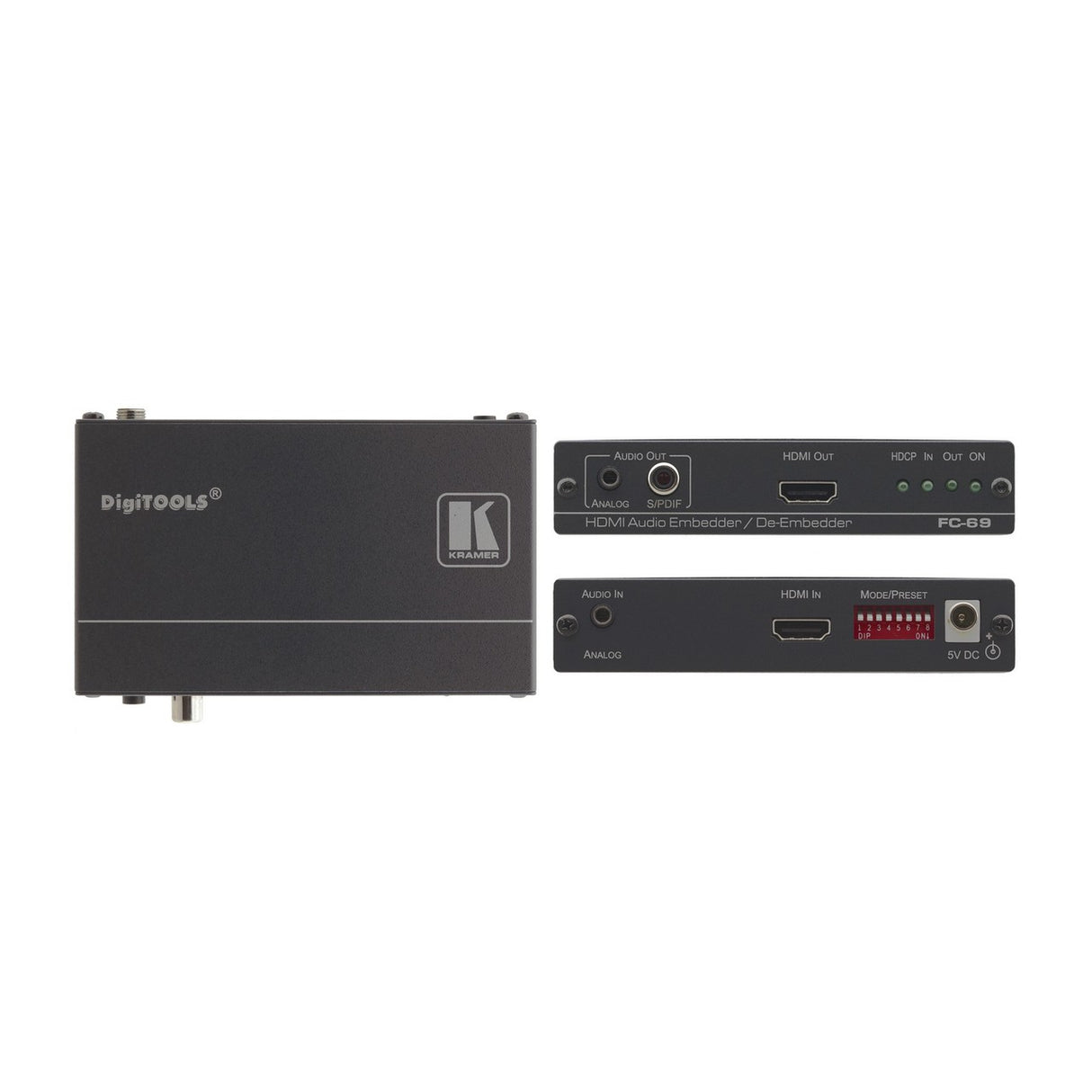 Kramer FC-69 | 4K UHD HDCP HDMI Audio Embedder De-Embedder