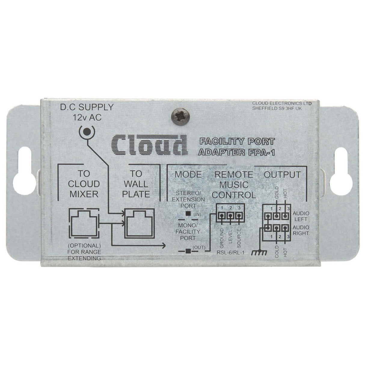 Cloud Electronics FPA-1 Facility Port Input Plate Adapter