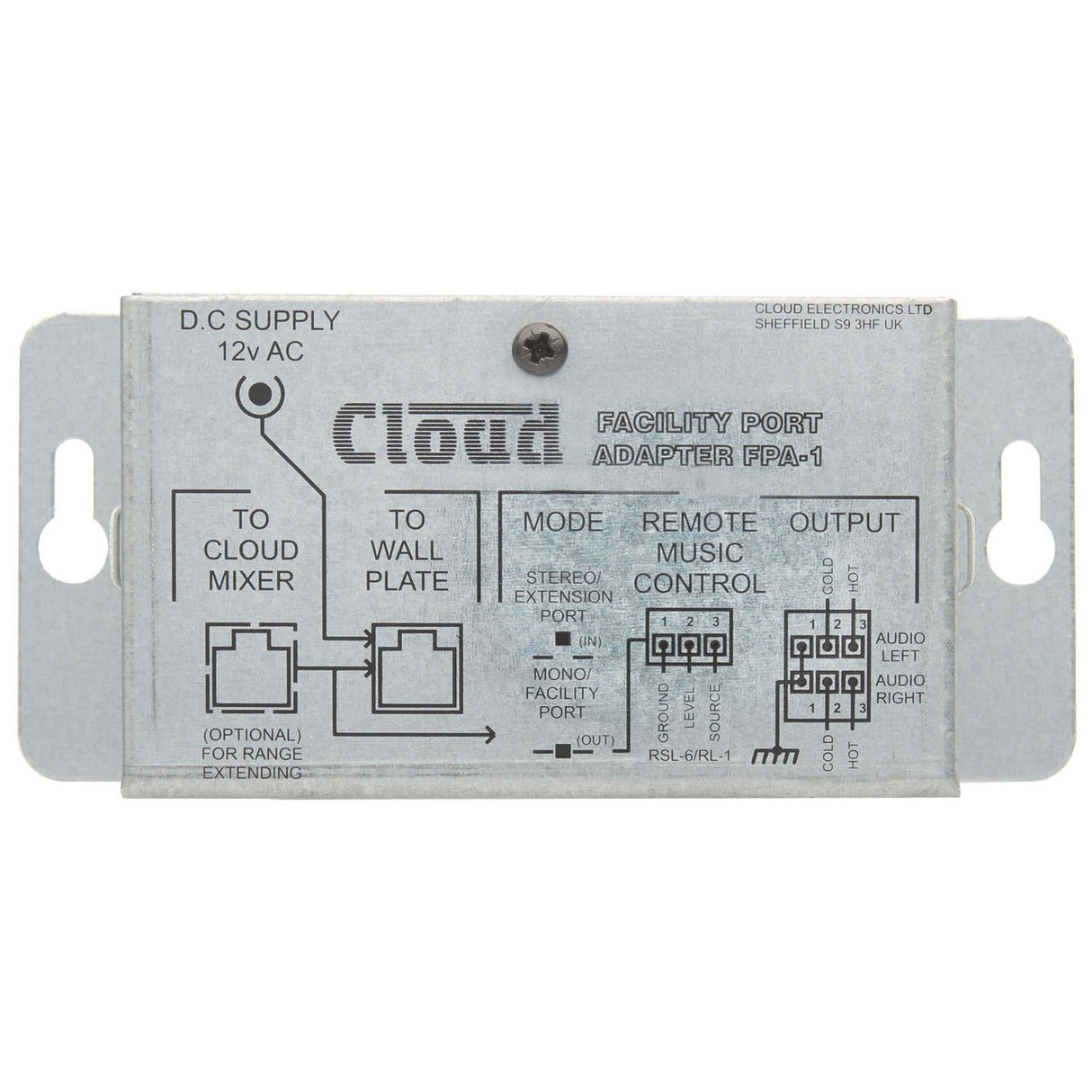 Cloud Electronics FPA-1 | Facility Port Input Plate Adapter