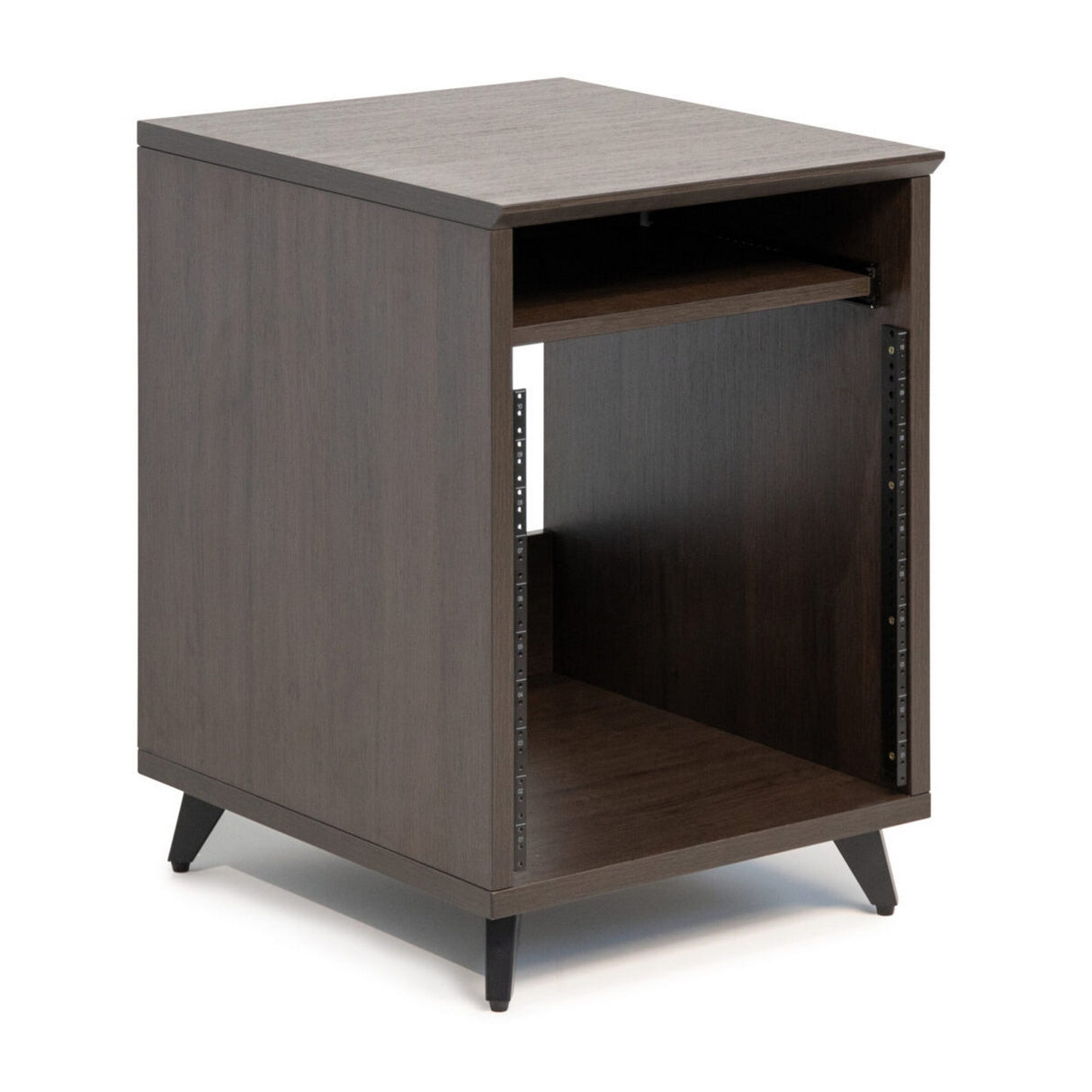 Gator GFW-ELITEDESKRK-BRN Elite Series Furniture Desk 10U Rack Walnut Brown Finish