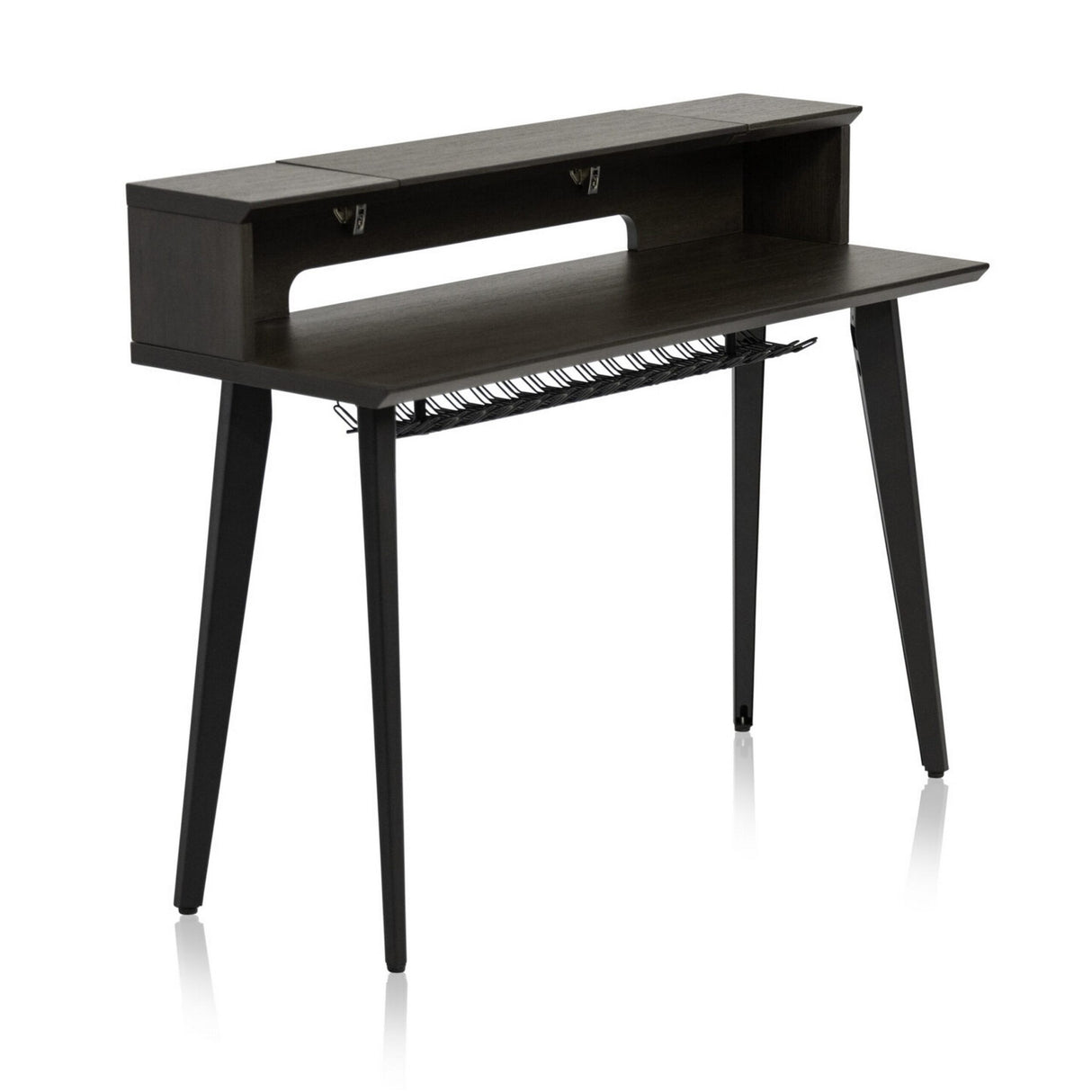 Gator GFW-ELITEKEYTBL61-BRN Elite Series Furniture for 61 Note Keyboard Walnut Brown Finish