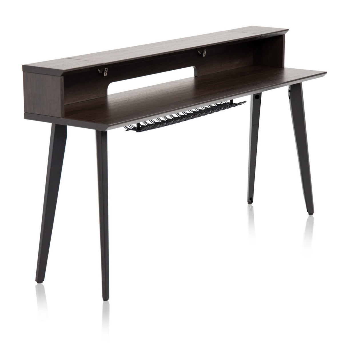 Gator GFW-ELITEKEYTBL88-BRN Elite Series Furniture for 88 Note Keyboard Walnut Brown Finish