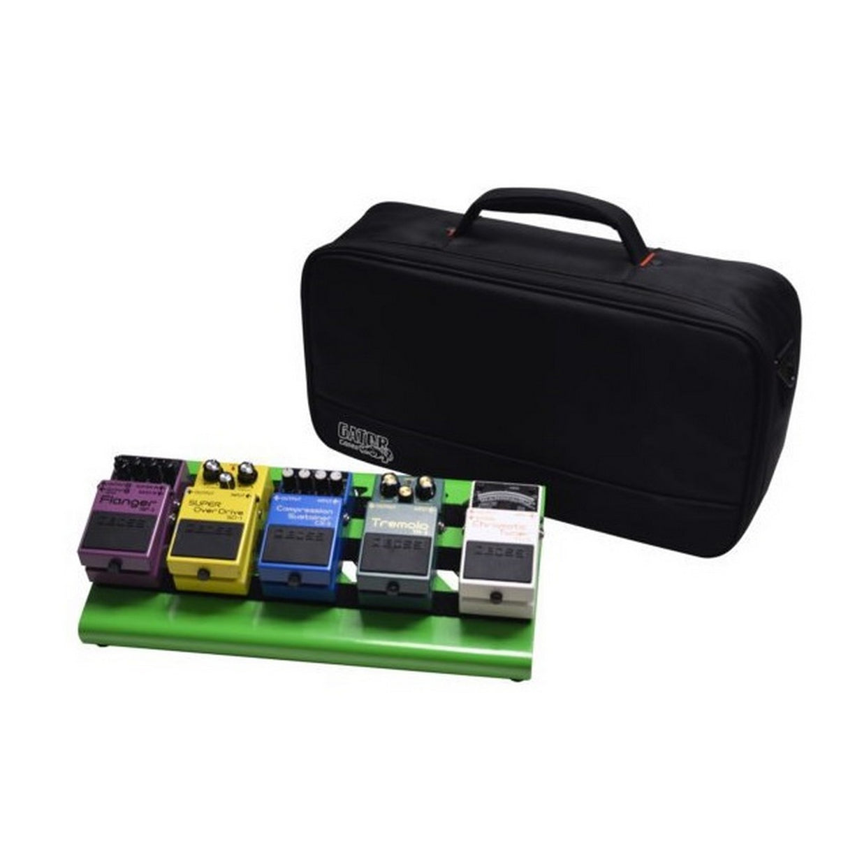 Gator Cases GPB-LAK-GR Small Pedal Board with Carry Bag Green