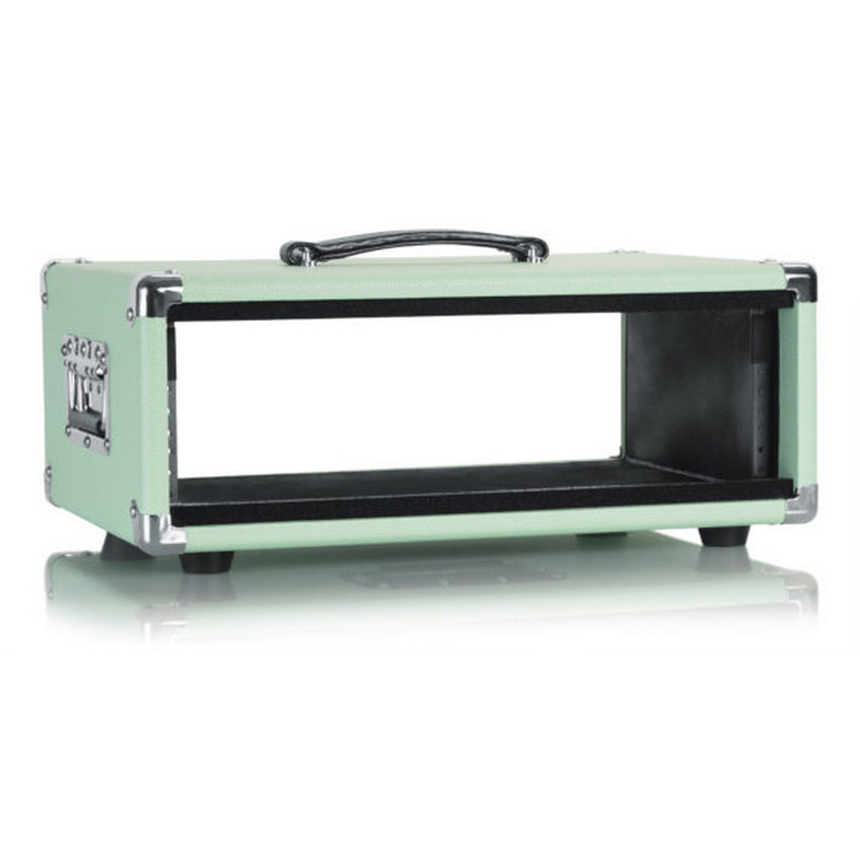 Gator Cases GR-RETRORACK-3SG Vintage Amp Vibe Rack Case 3U Seafoam Green