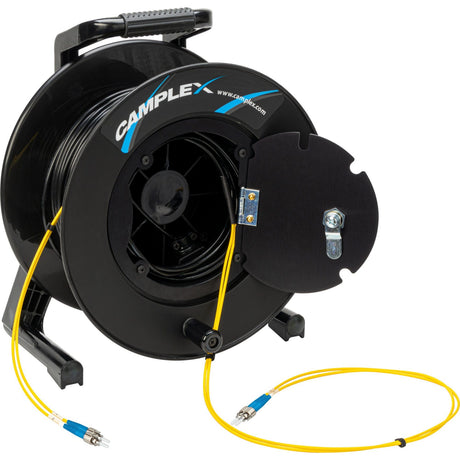 Camplex 2-Channel ST Single Mode Fiber Optic Tactical Snake Reel 500 Foot