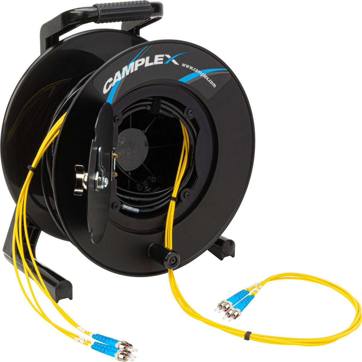 Camplex 4-Channel ST Single Mode Fiber Optic Tactical Snake Reel 1000 Foot