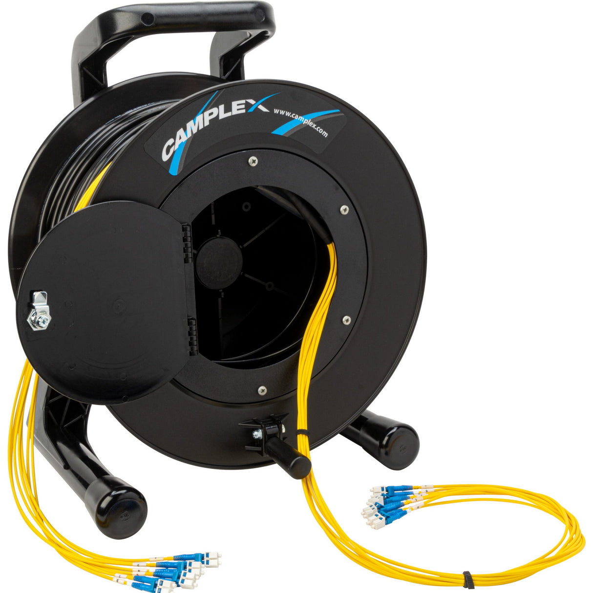 Camplex 8-Channel LC Single Mode Fiber Optic Tactical Snake Reel 500 Foot