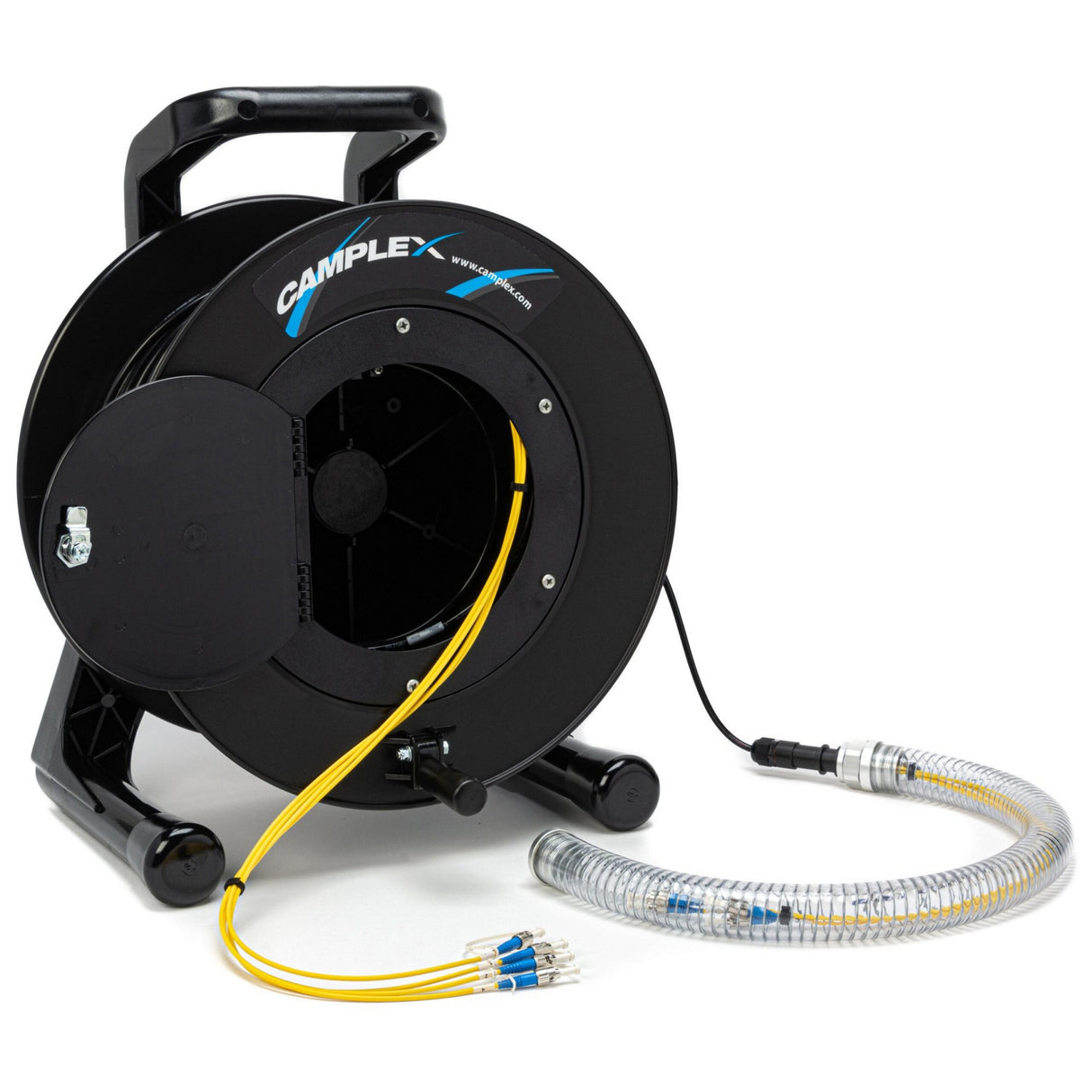 Camplex 4-Channel ST Single Mode Fiber Optic Tactical Snake Reel 1000 Foot