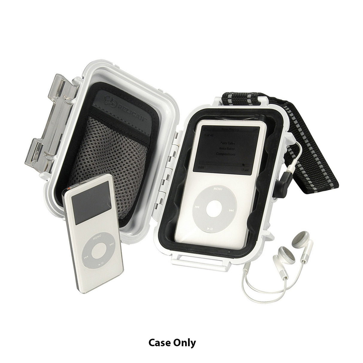 Pelican i1010 | iPod Protector Case for Classic Nano Shuffle White