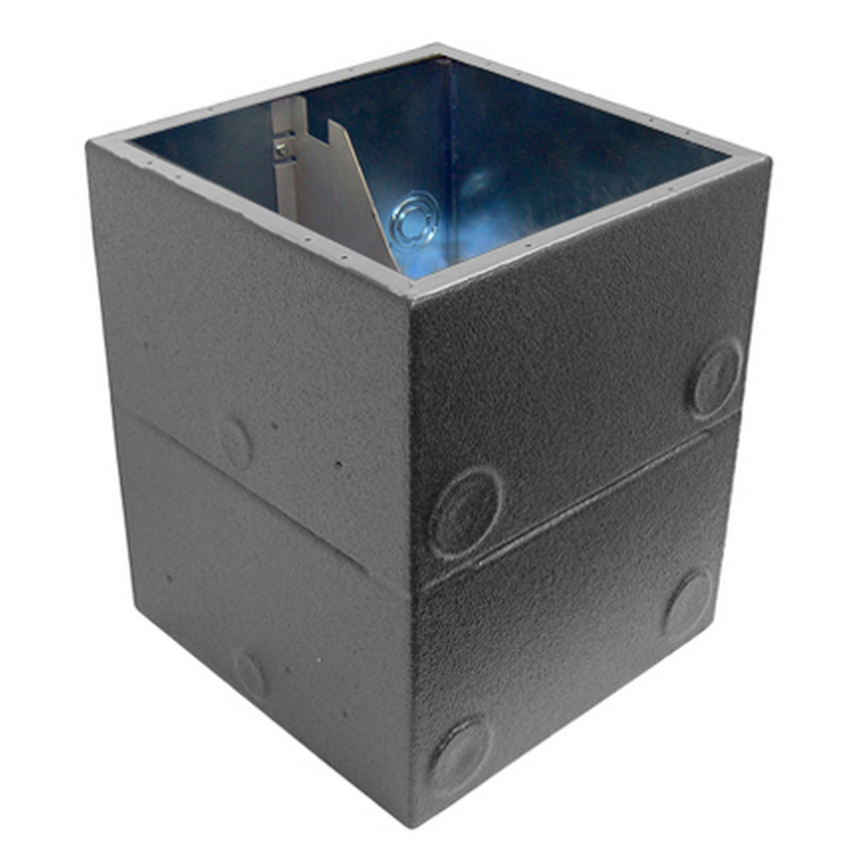 Ace Backstage Co. ISO102DDBBXW Polyurethane Encapsulated Double Deep Full Stage Pocket Back Box with AC Isolation