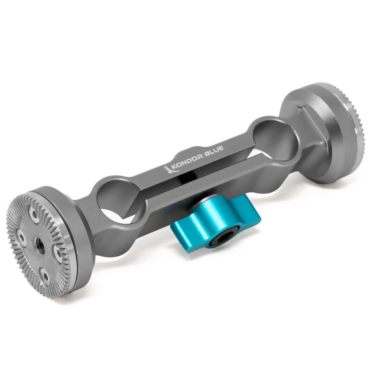 Kondor Blue RosetteDual 15mm Arri Rosette Dual Rod Clamp - Gray