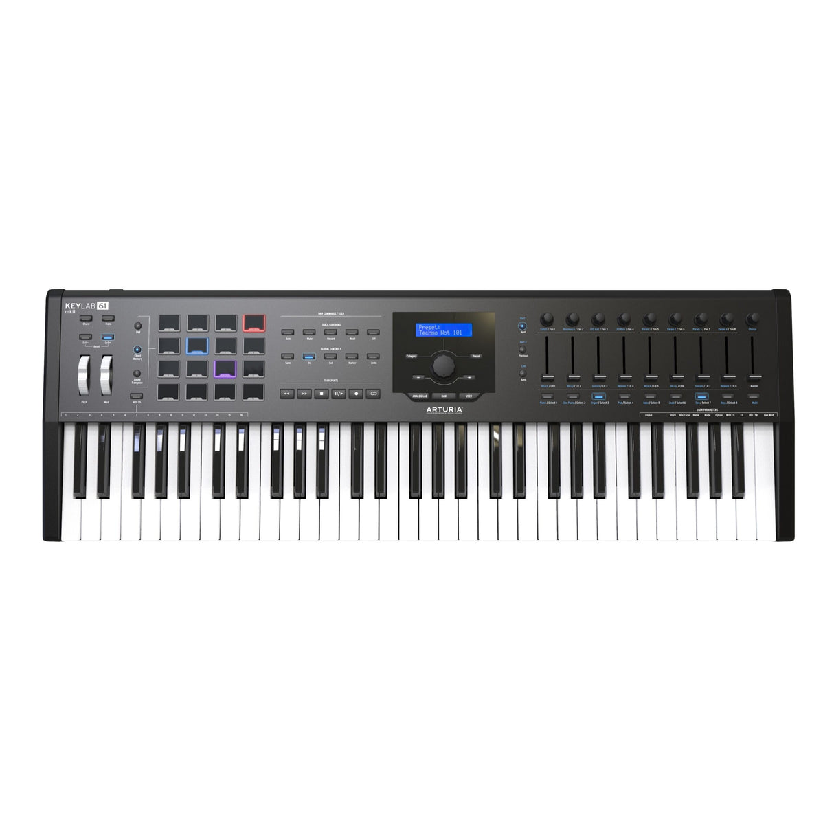 Arturia KeyLab MkII 61 MIDI Controller, Black (Used)