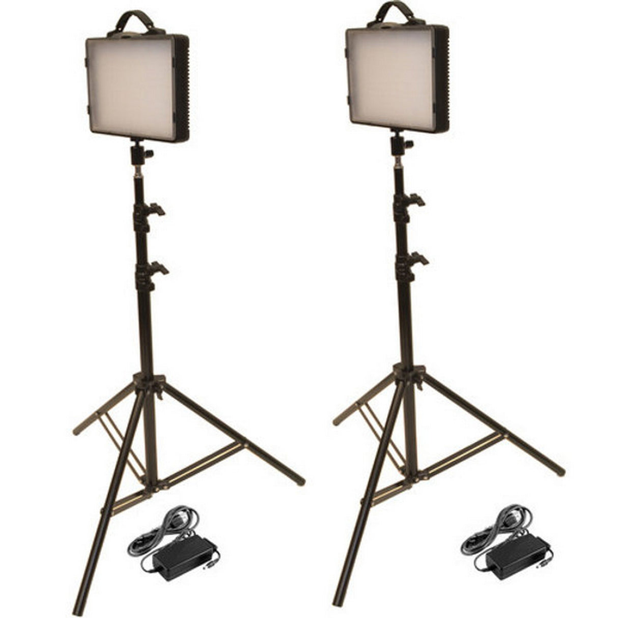 Bescor LED200K Dual 300W LED Studio Kit