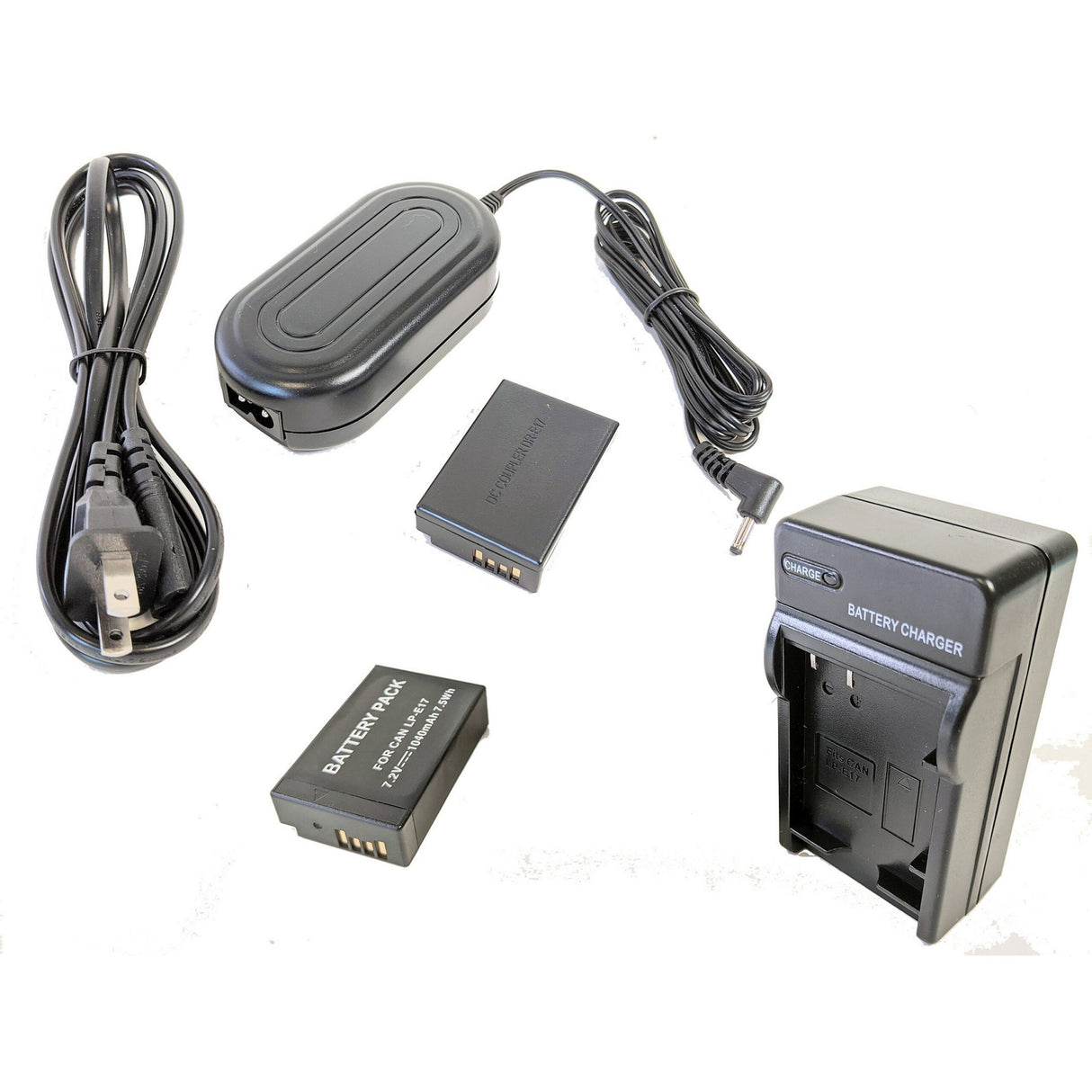 Bescor LPE17PRO LPE17 Style Battery Charger Coupler and AC Adapter Kit