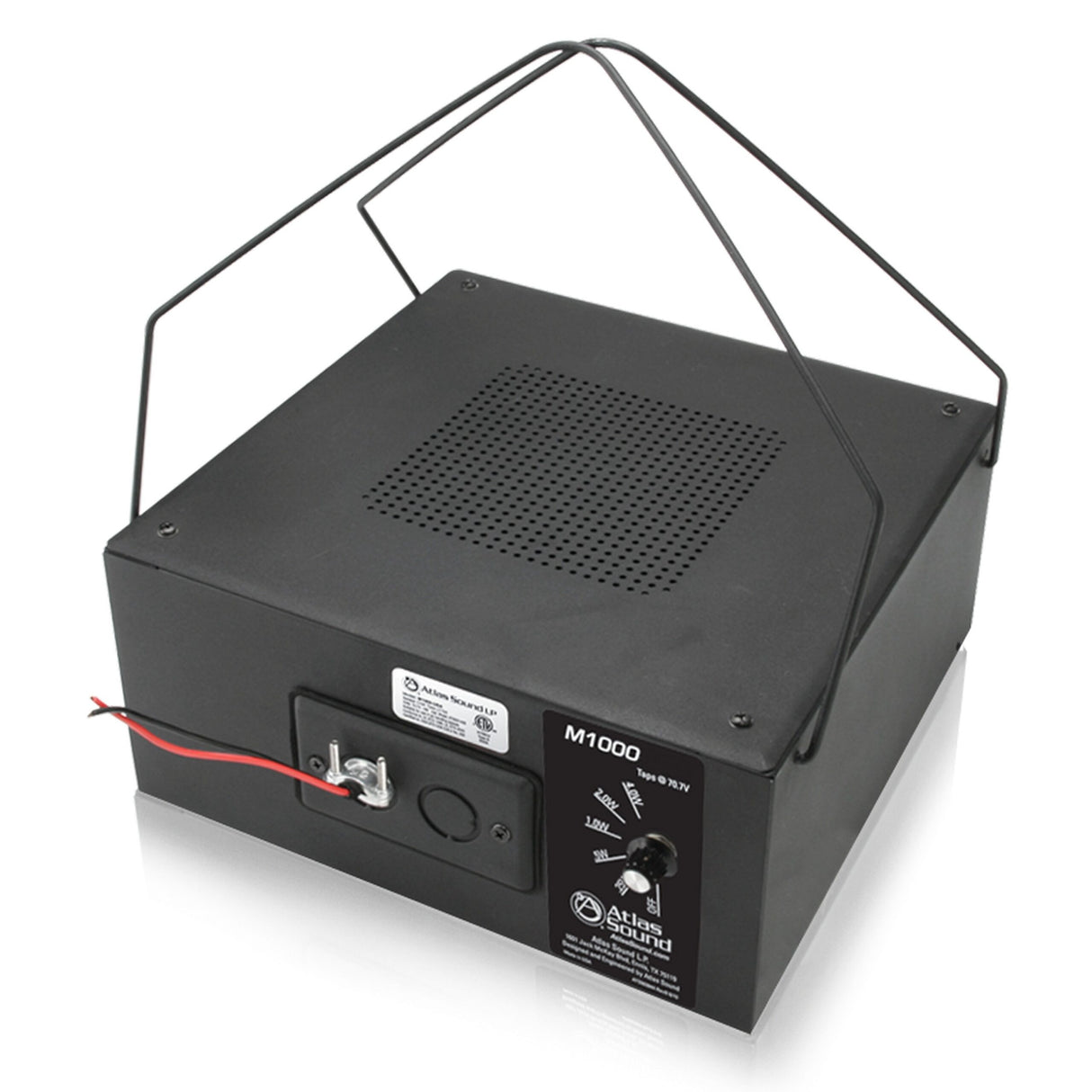 Atlas Sound M1000 8-Inch Dual Cone Sound Masking Speaker Black