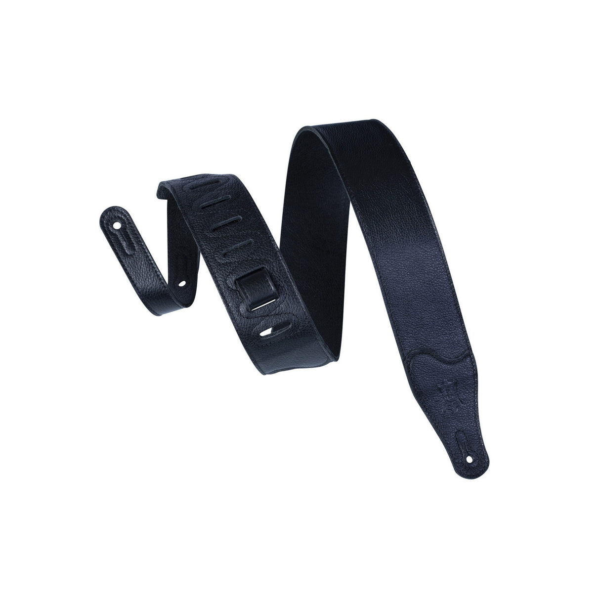 Levy’s 2 1/2-Inch Wide Black Garment Leather Guitar Strap - accessories