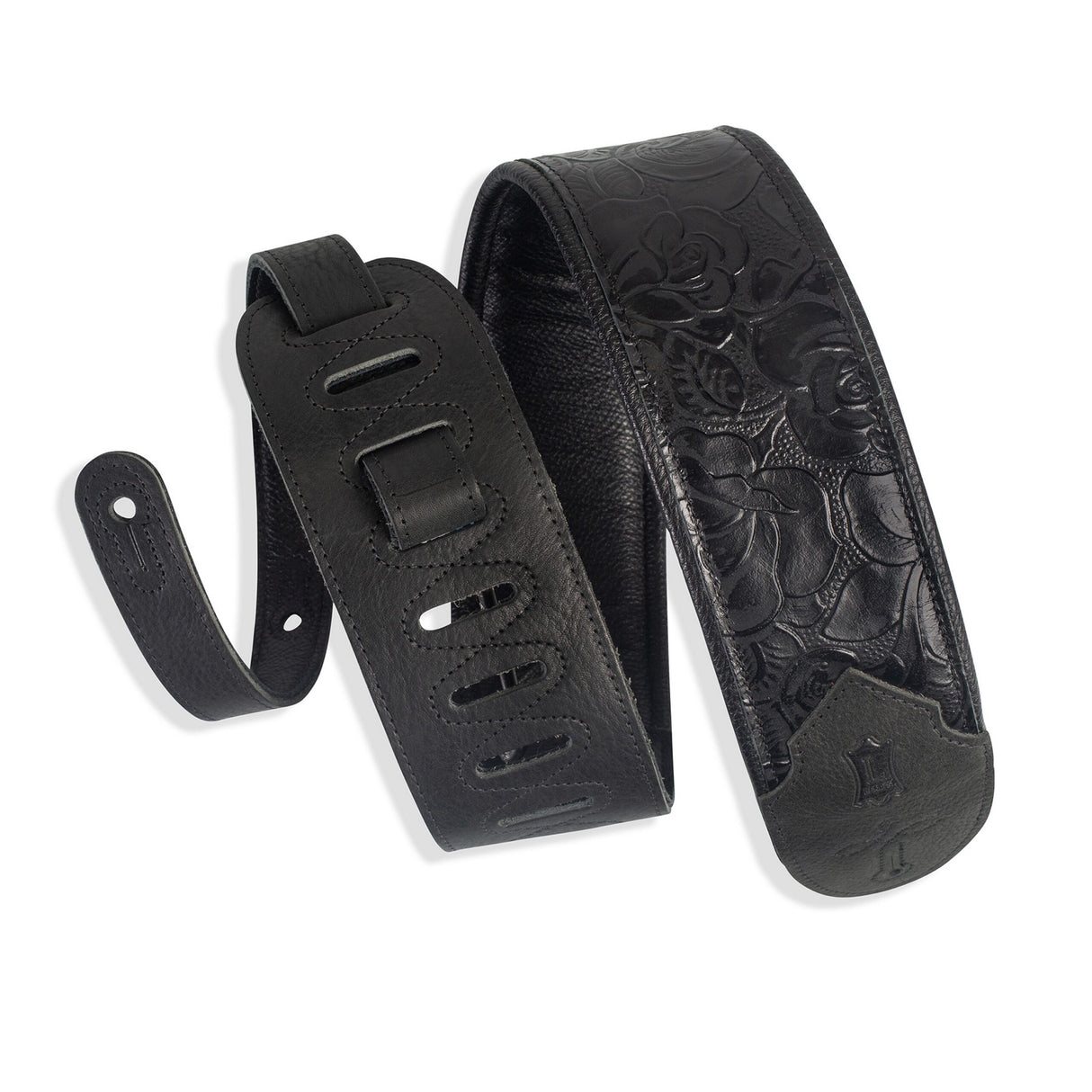 Levy’s Sundance Line Palm Jade Guitar Strap Black - accessories