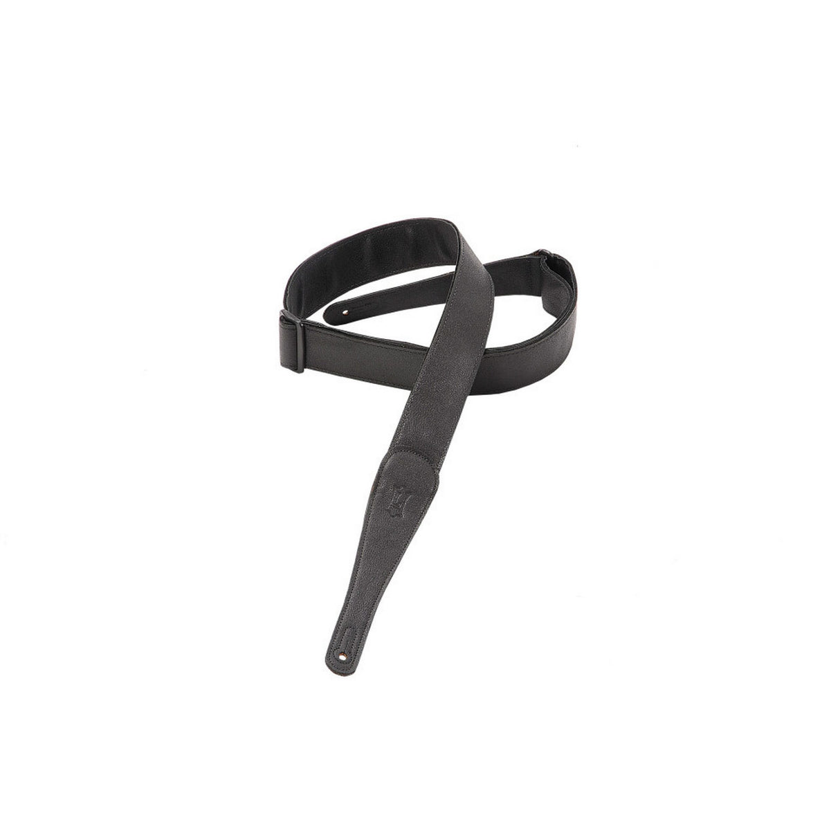 Levy’s 2-Inch Wide Black Garment Leather Guitar Strap - accessories