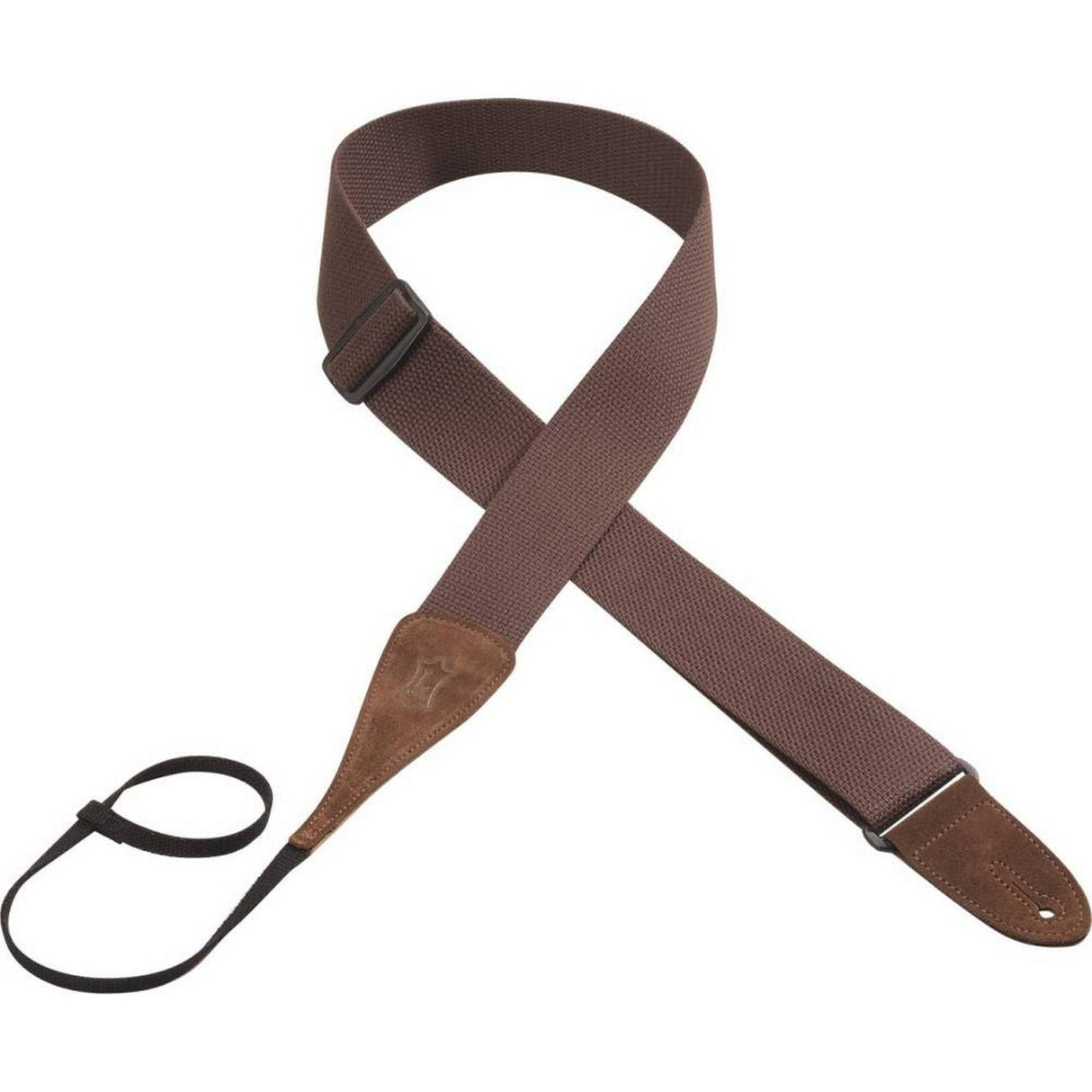 Levy’s 2-Inch Wide Brown Cotton Guitar Strap - accessories