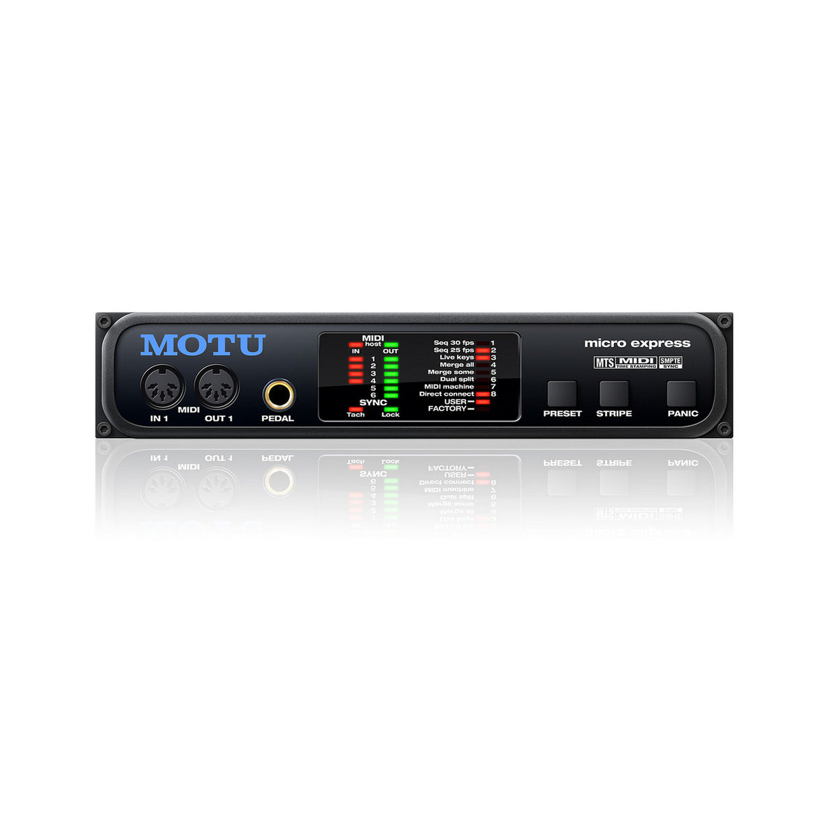 MOTU Micro Express 4 In 6 Out MIDI Interface with SMPTE Sync